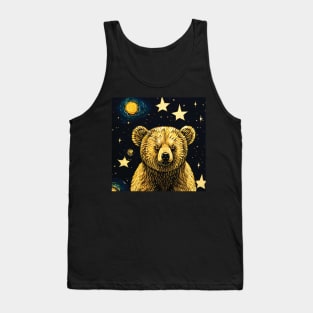 Story book bear with Stars at Night Tank Top